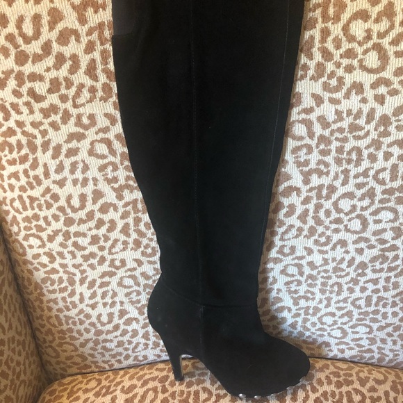 Dolce Vita Suede Stud Over The Knee Boots - Picture 4 of 5